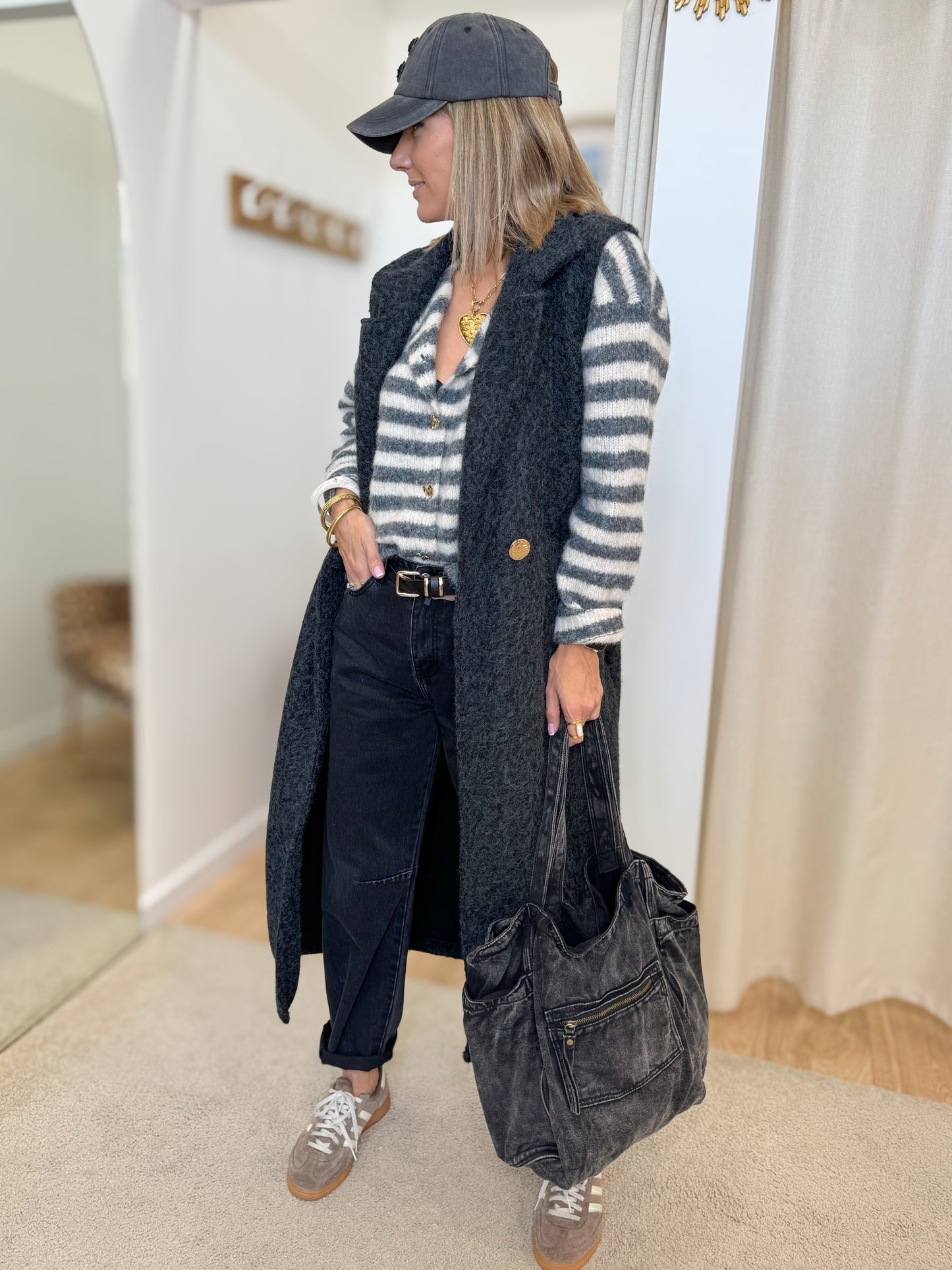 Gilet Aurelien Gris foncé