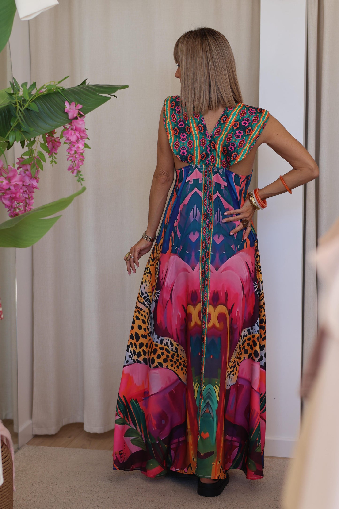 Robe TROPICALE imprimée