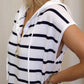 Robe Marinière à capuche fluide