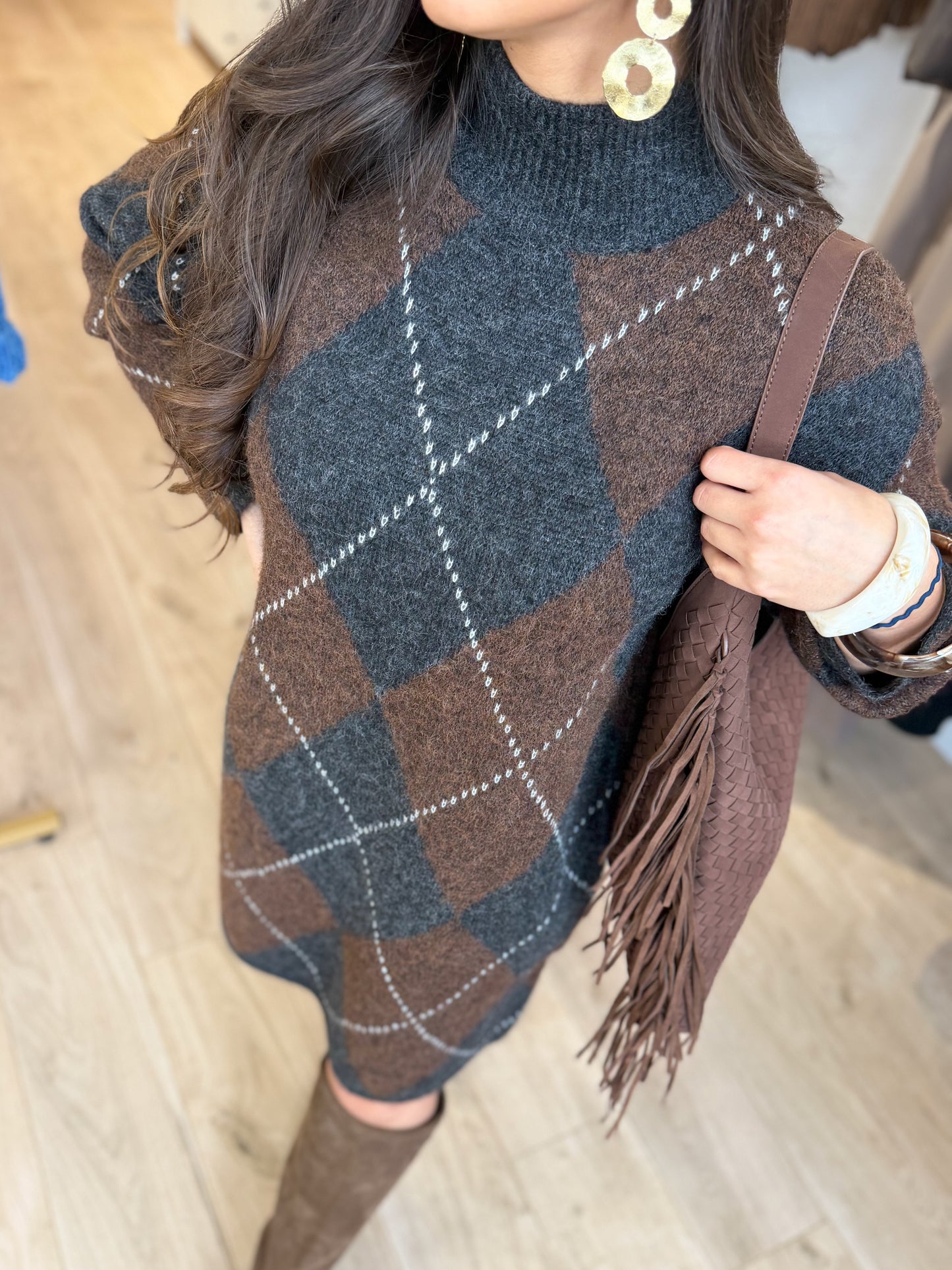 Robe pull Armelle Maille jacquard