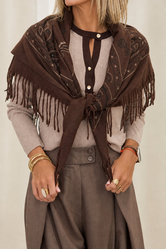 Écharpe BANDANA choco