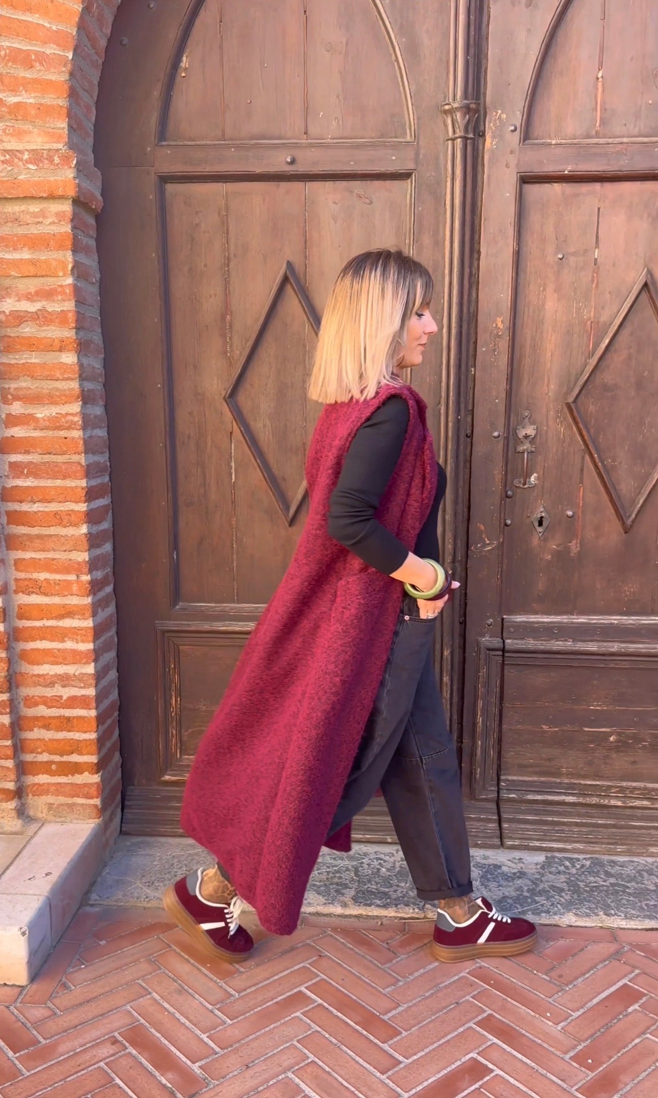 Gilet Aurelien bordeaux