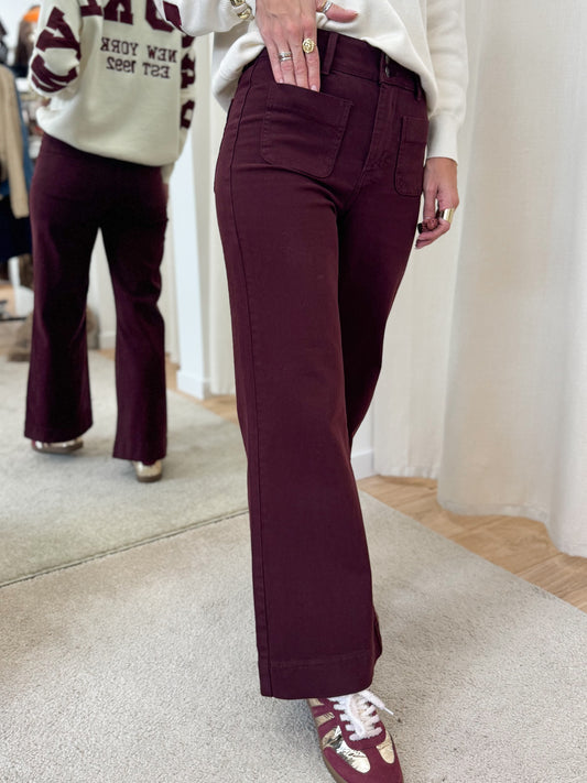 Jean Annette Flare bordeaux