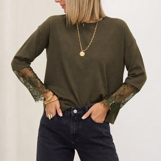 Pull JOYCE kaki