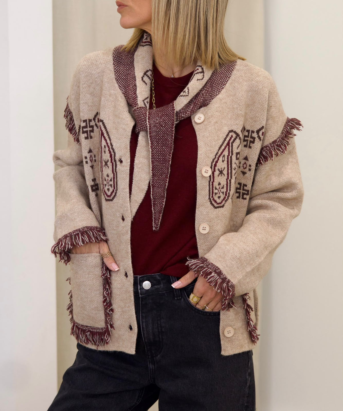 Gilet SAINT-HONORÉ beige
