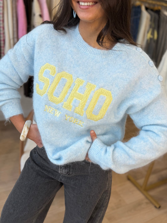 Pull Soho bleu ciel