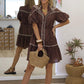 Robe DOLORÈS chocolat