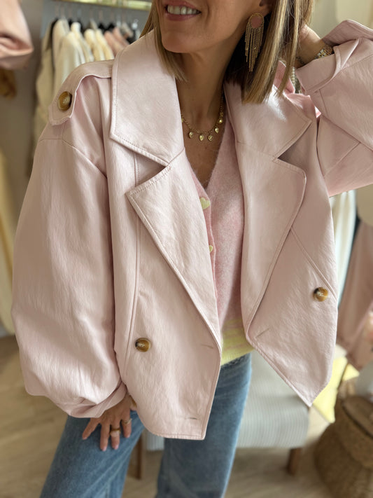Veste Simili rose