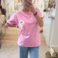 T-shirt Marguerite rose