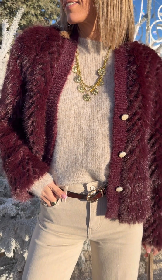 Veste Élio bordeaux