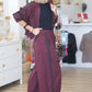 Pantalon MIA bordeaux