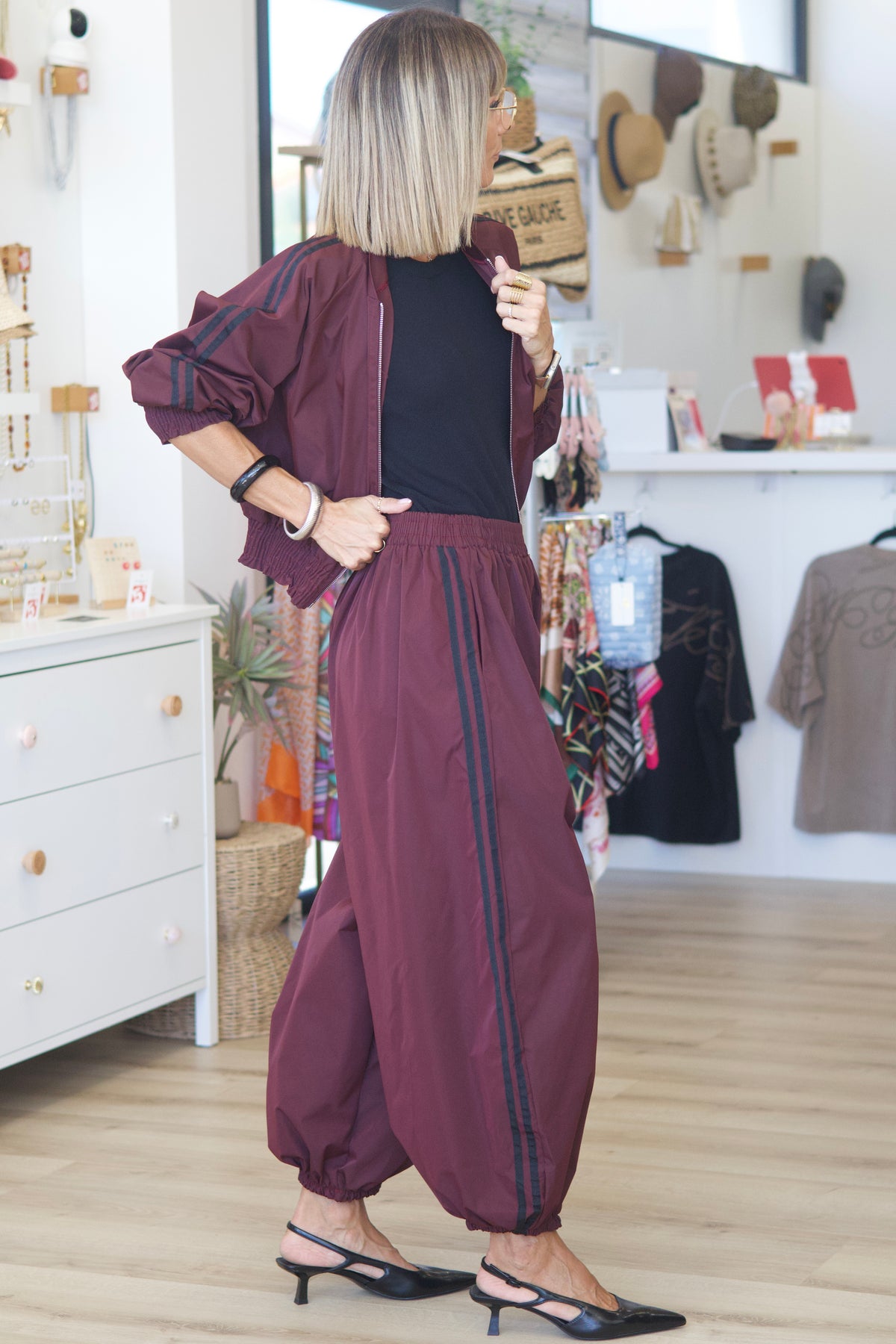 Pantalon MIA bordeaux