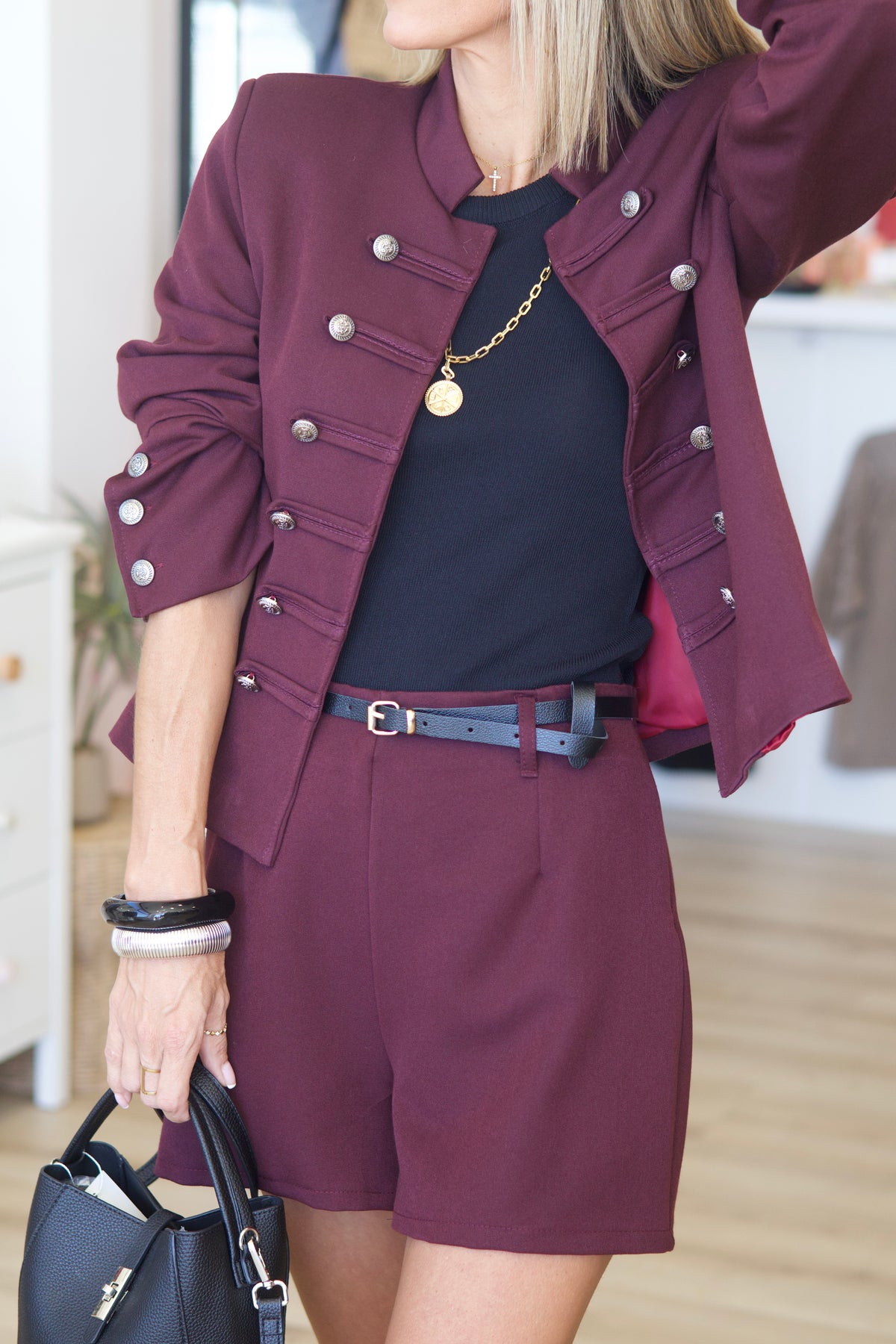 Veste CHARLYNE prune