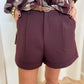 Short Suzy aubergine