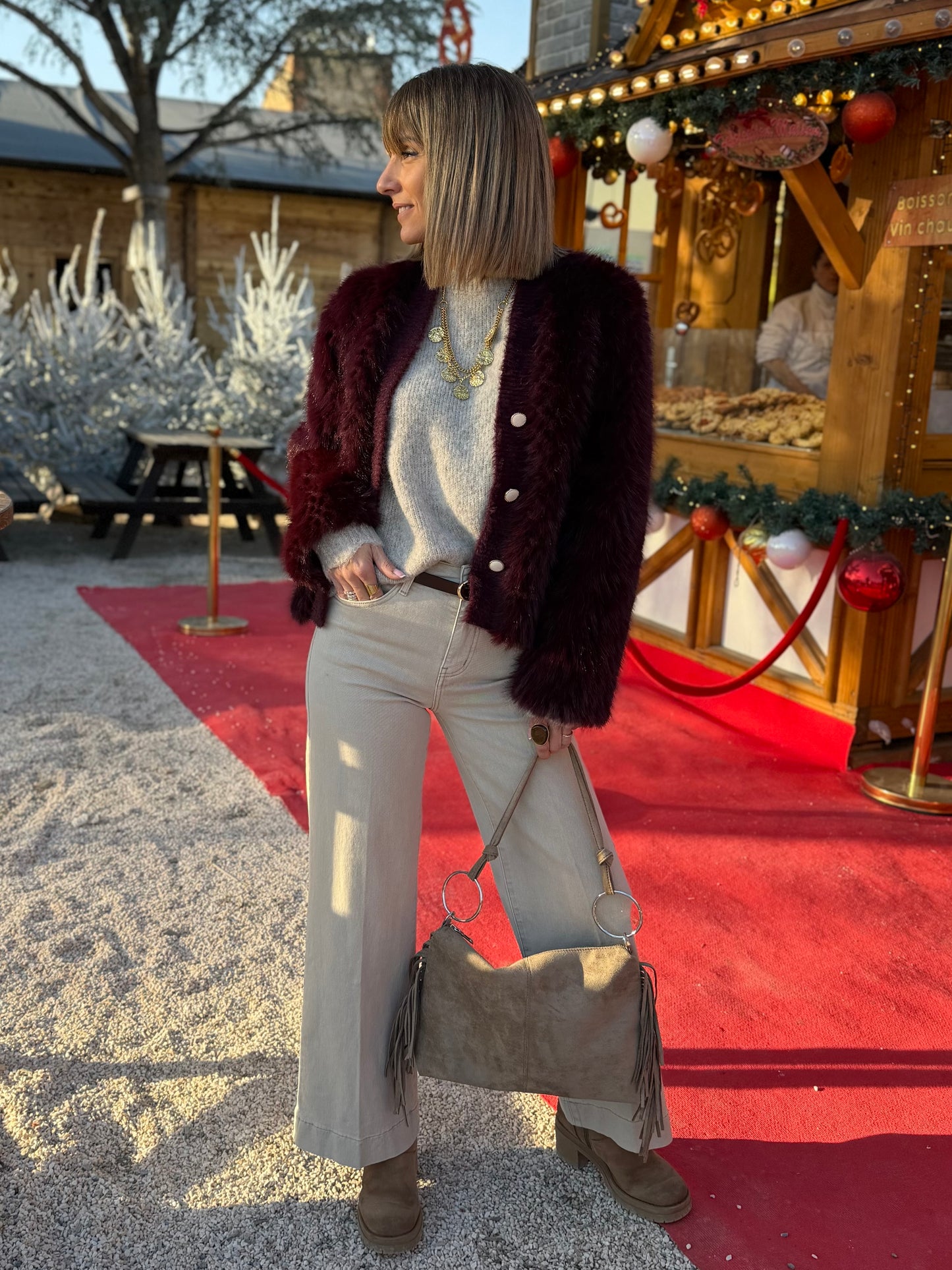 Veste Élio bordeaux