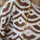 Top ALIXIA maille crochet chocolat
