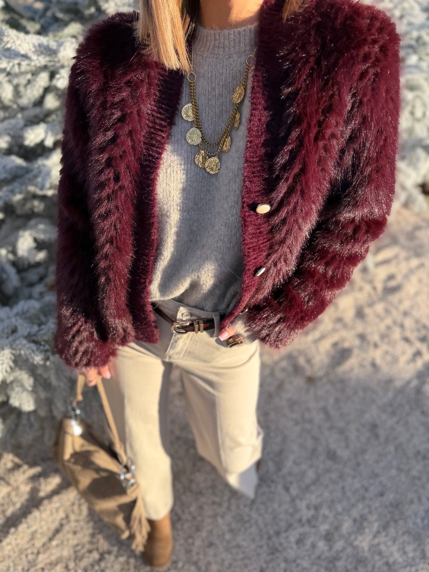 Veste Élio bordeaux