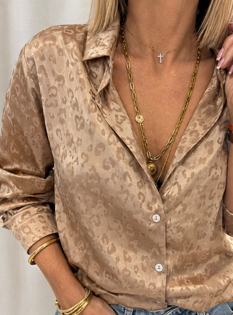 Chemise LÉO dorée