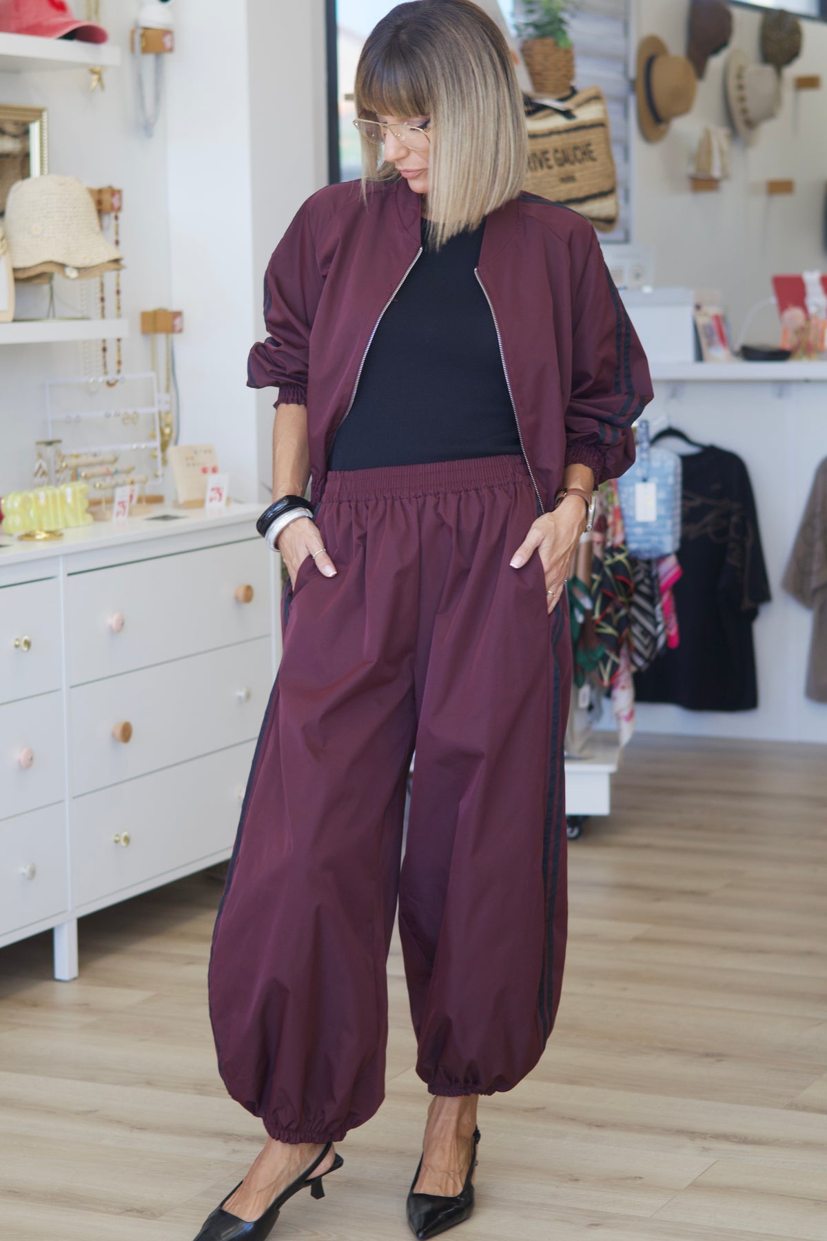 Veste MIA bordeaux