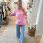 T-shirt Marguerite rose