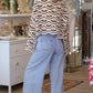 Top ALIXIA maille crochet chocolat