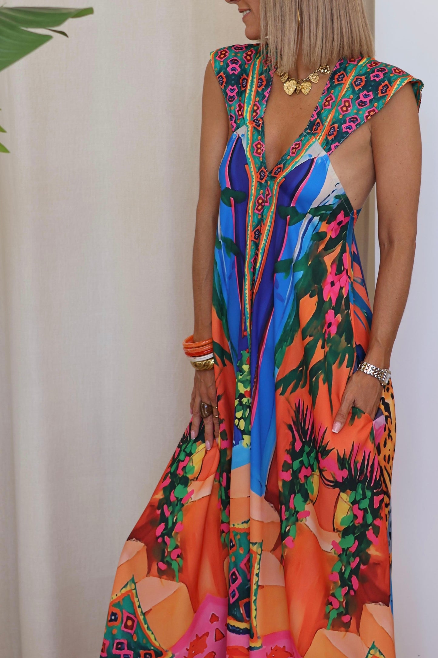 Robe TROPICALE imprimée