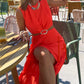 Robe Justine corail