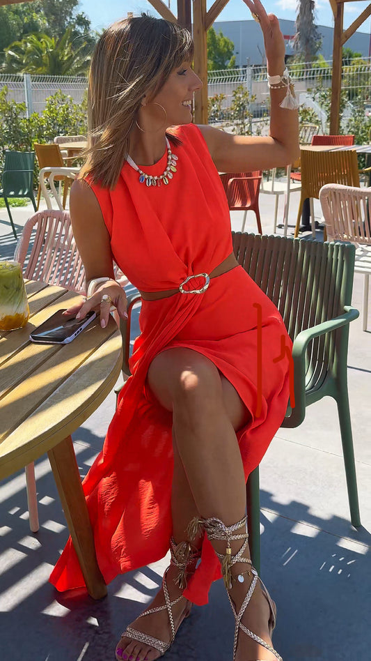 Robe Justine corail PRÉCOMMANDE ENVOI LE 06 AOÛT