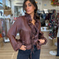 Blouse ALEXIA choco