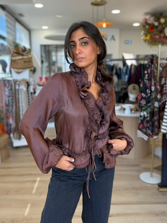 Blouse ALEXIA choco
