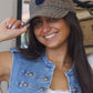 Casquette C effet tweed