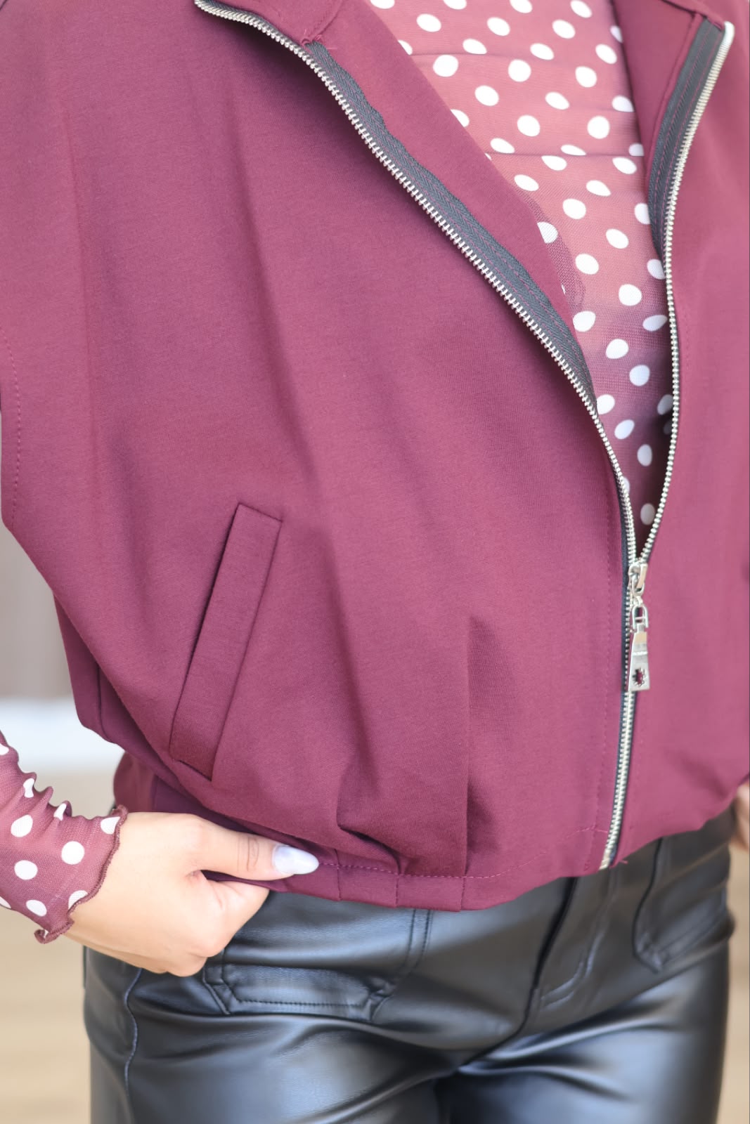 Veste sans manches MIKE bordeaux