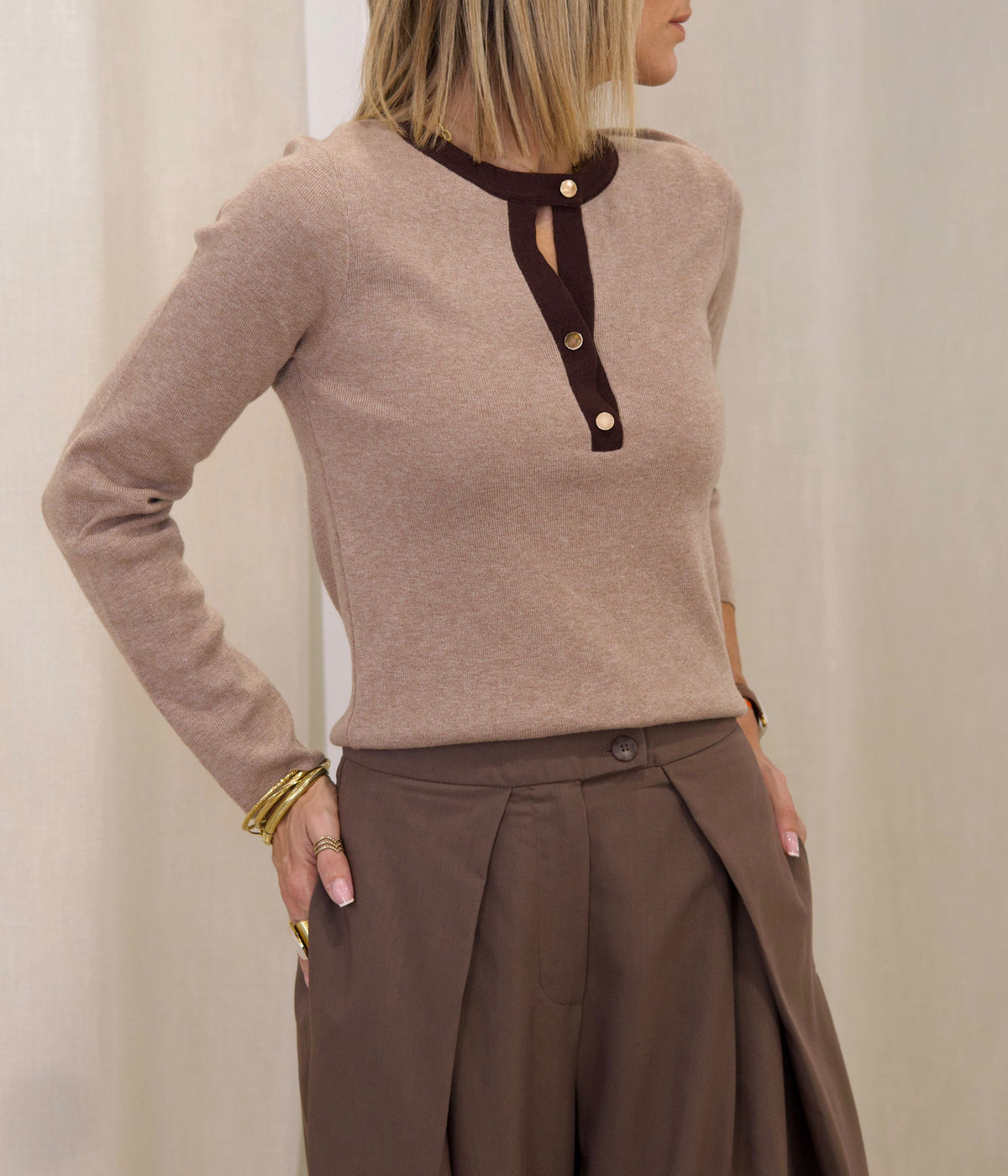 Pull BERCY beige
