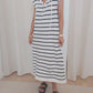 Robe Marinière à capuche fluide
